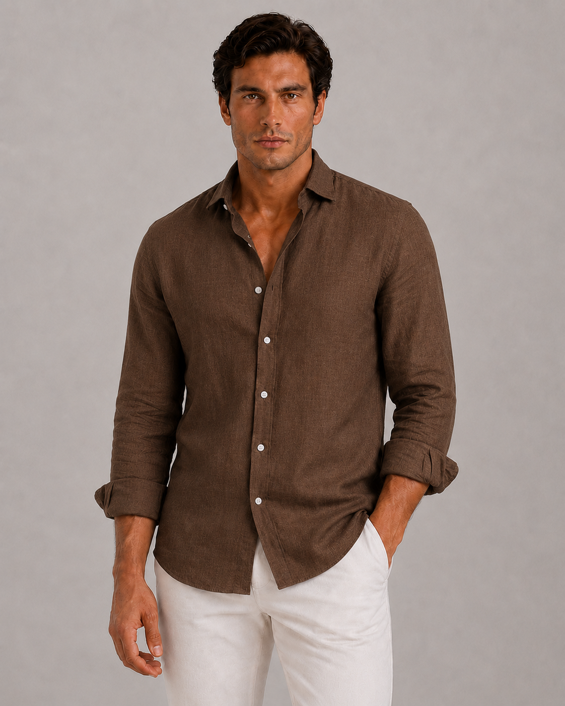 Men's Linen Casual Shirt