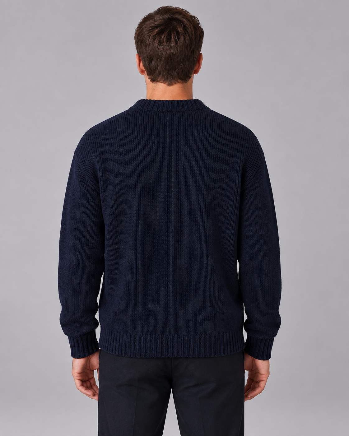 Unisex Soft Knitted Jumper with Round Neck