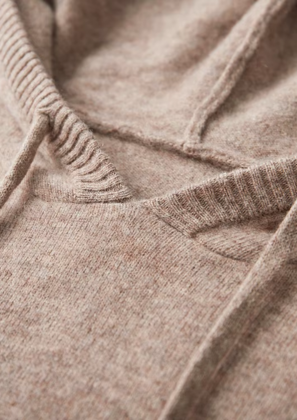 Fine Knit Wool Hoodie