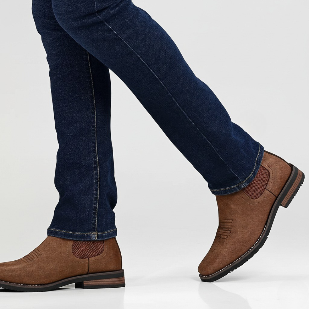 Mens Leather Ankle Boots