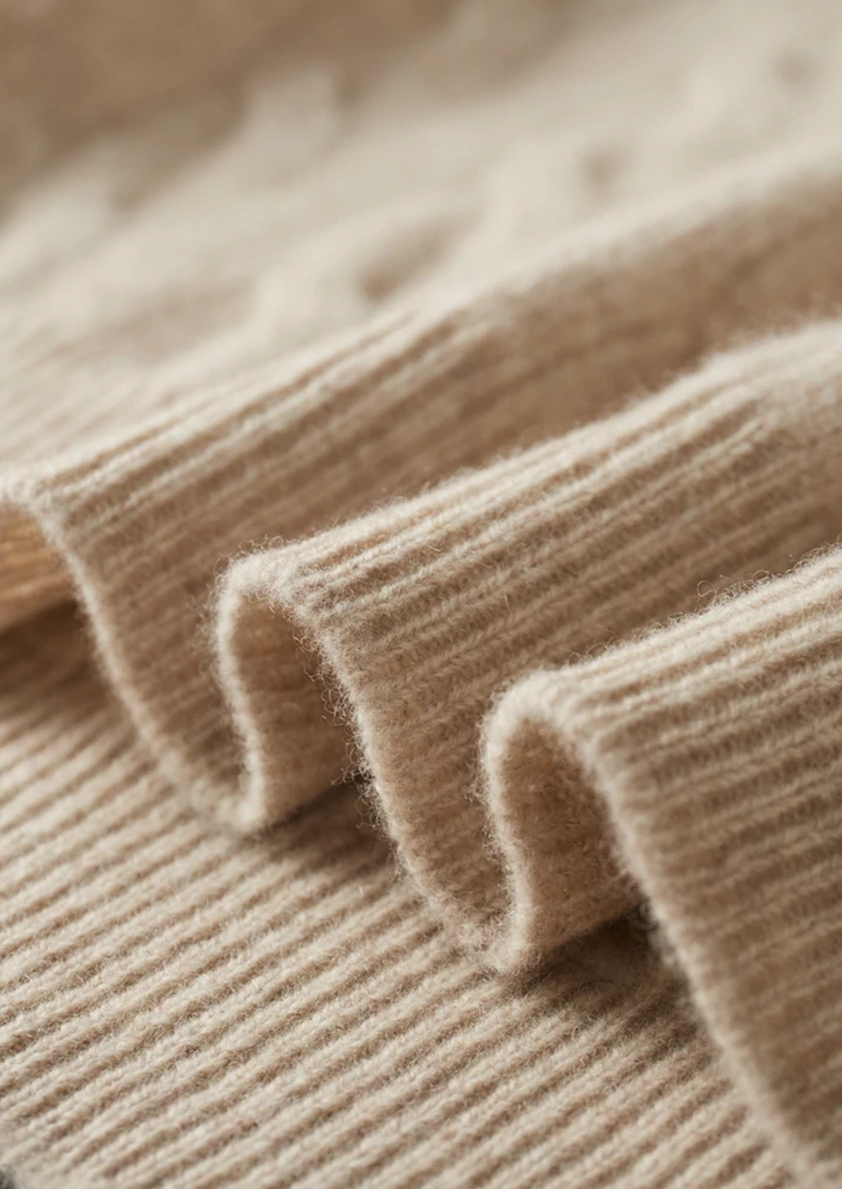 Cable Knit Wool Half Zip