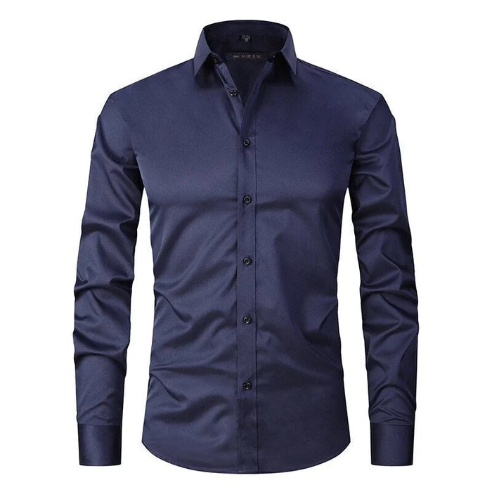 Men's Button-Down Long-Sleeved Shirt