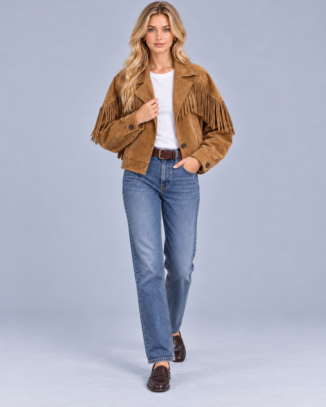 Women's Suede Fringe Jacket