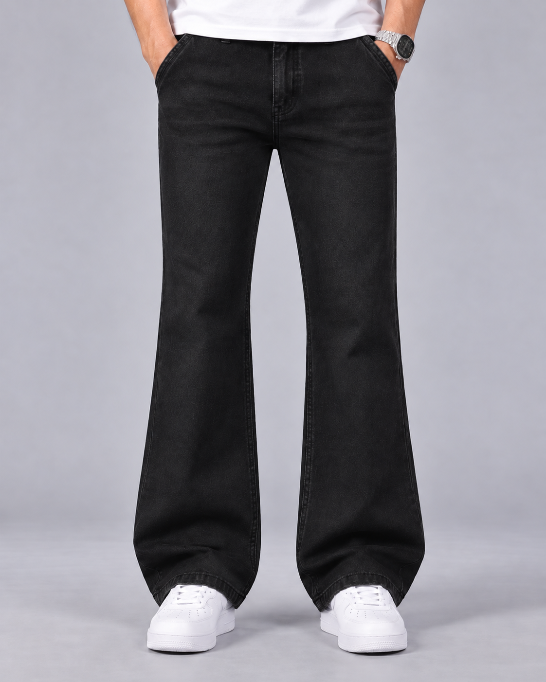 Men's Denim Jeans | Relaxed Fit Boot-Cut Flare Trousers