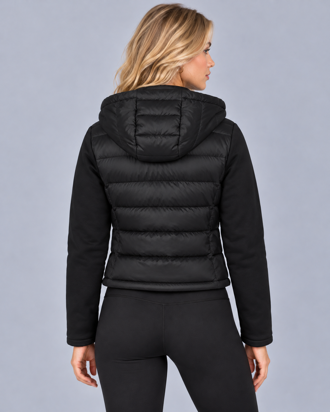 Women's Puffer Jacket Hooded Lightweight Zip Up