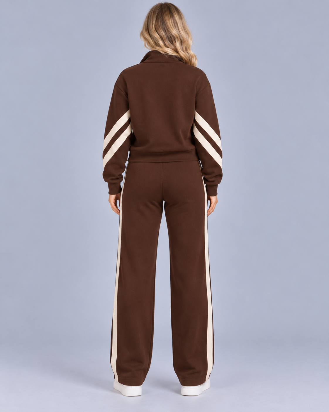 Women's Side Stripe Wide-Leg Tracksuit