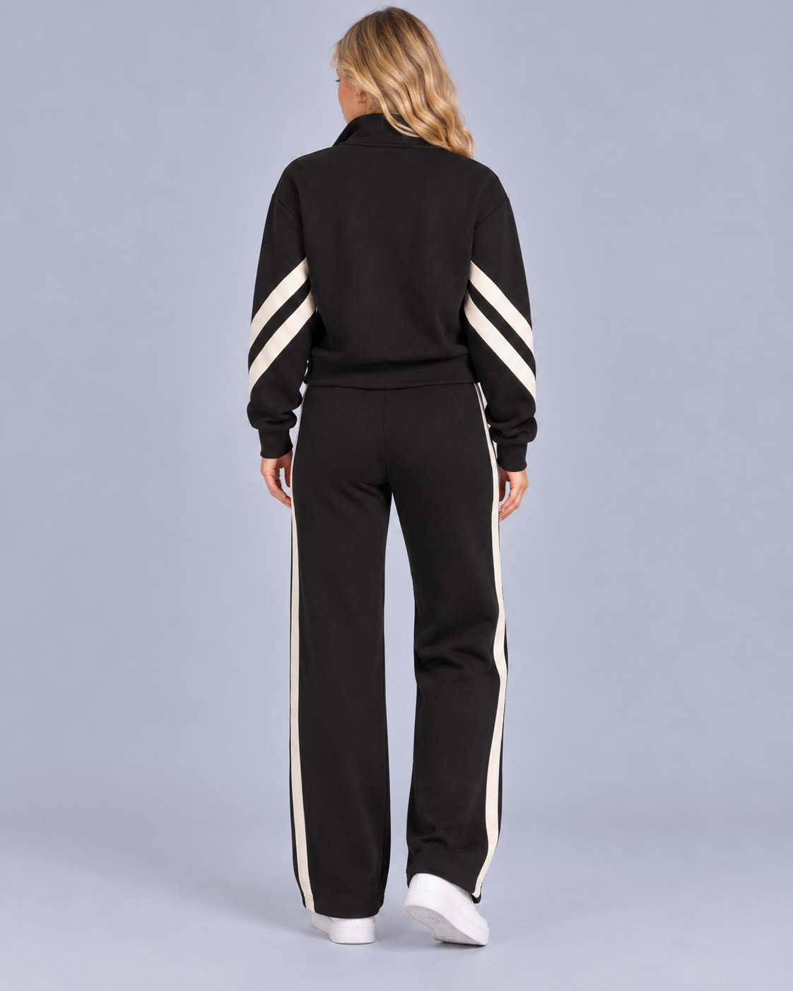 Women's Side Stripe Wide-Leg Tracksuit