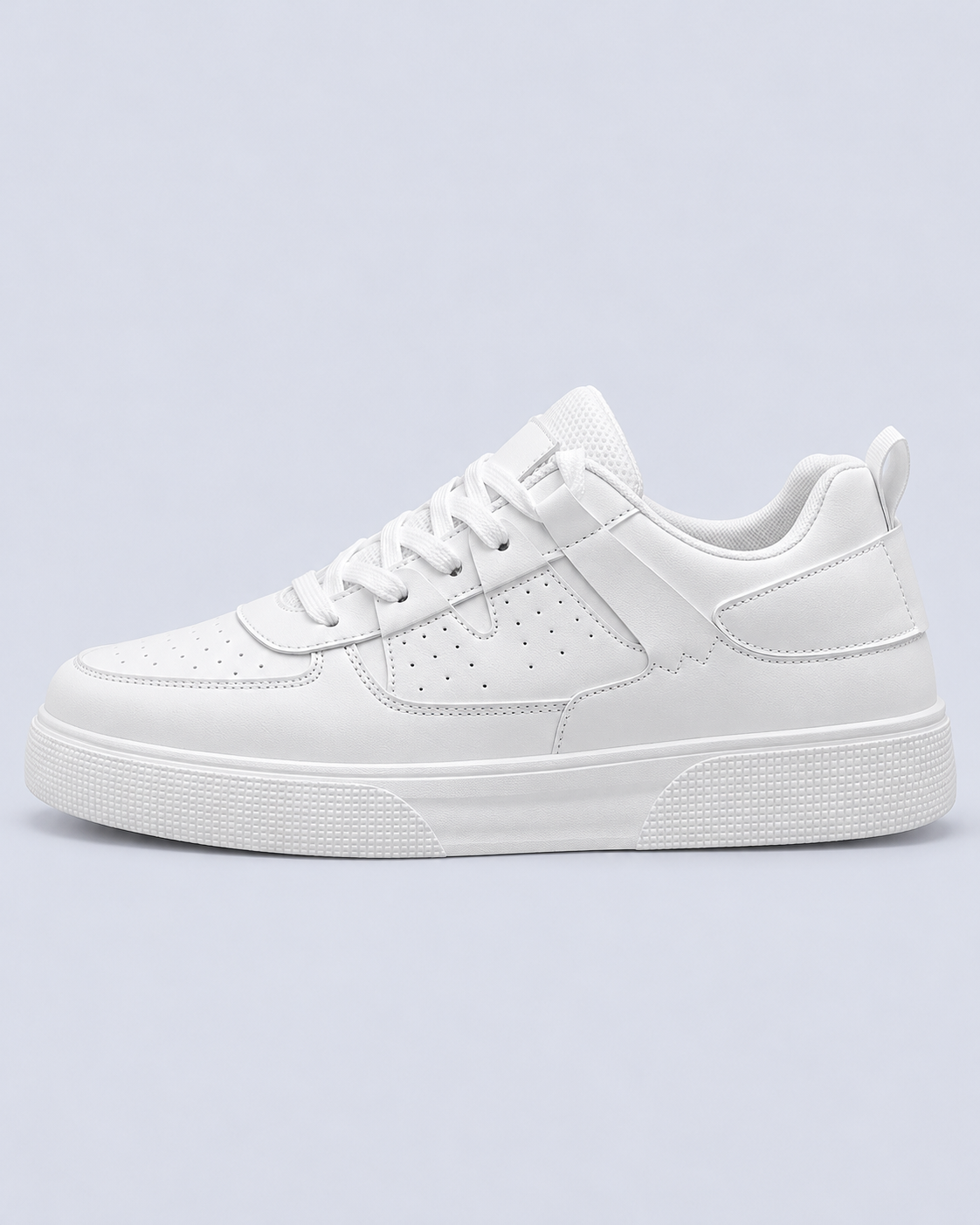 Men's Lightweight Lace-Up Trainers with Perforated Toe