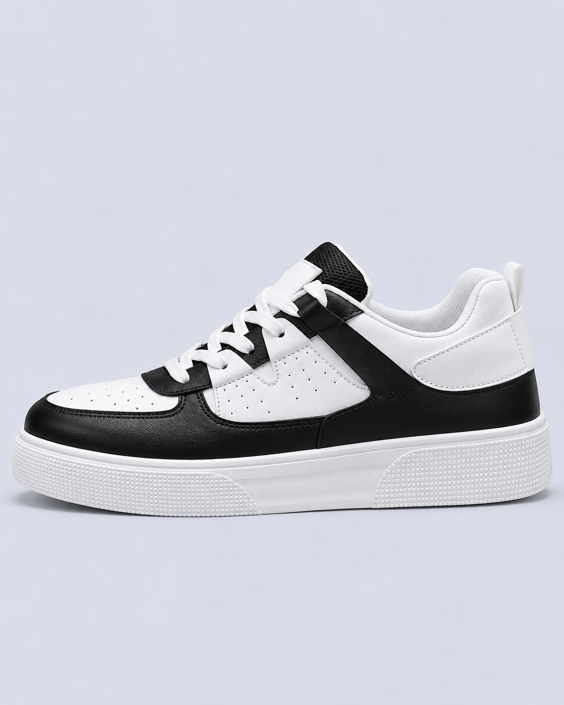Men's Lightweight Lace-Up Trainers with Perforated Toe
