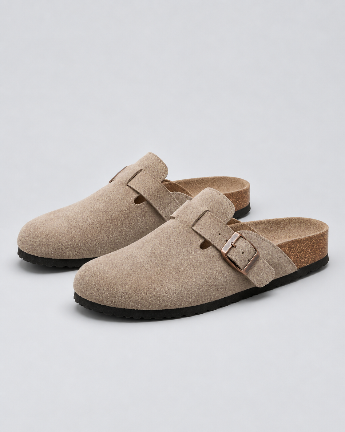 Men's Suede Clogs | Adjustable Comfortable Slip-On Footwear