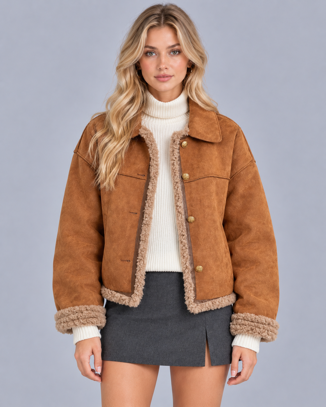 Women's Sheepskin Jacket | Warm Winter Coat
