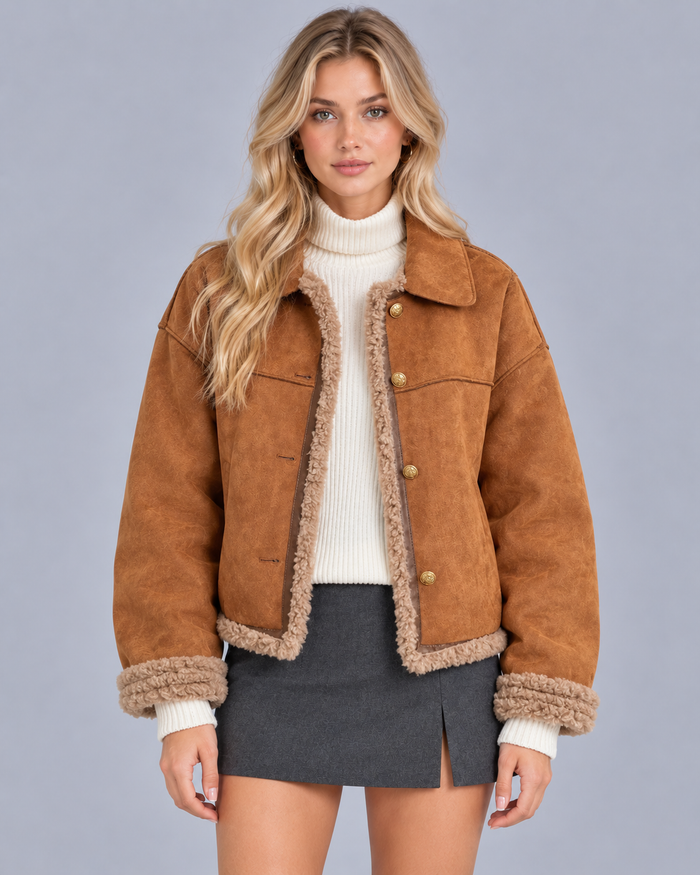 Women's Sheepskin Jacket | Warm Winter Coat