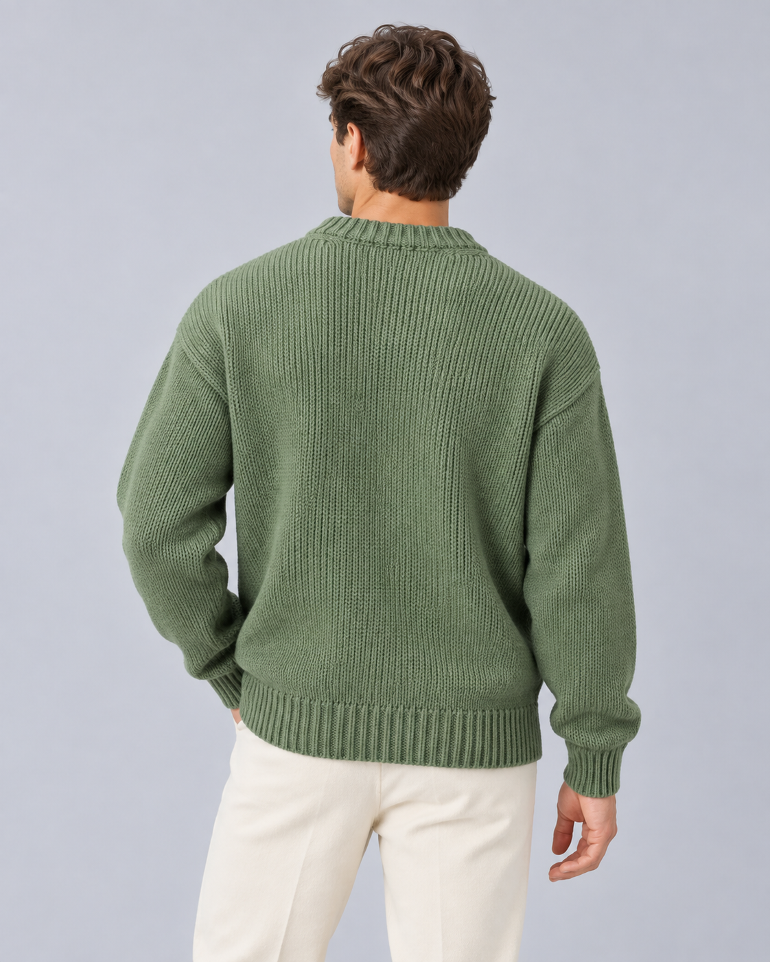 Men's Soft Knit Crew Neck Jumper | Warm Winter Sweater