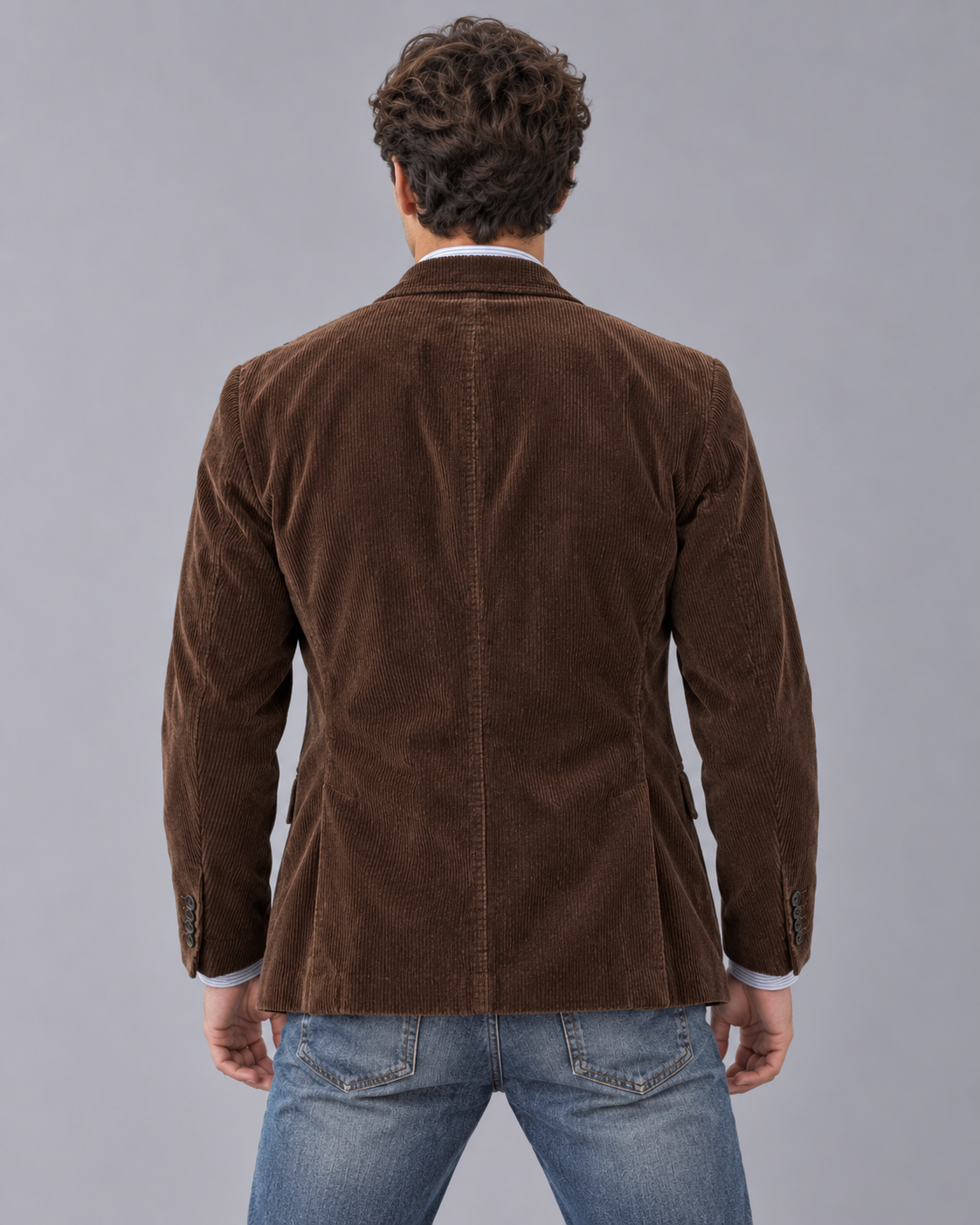 Men's Corduroy Jacket | Blazer Style, Notch Lapels, Button-Up, Flap Pockets