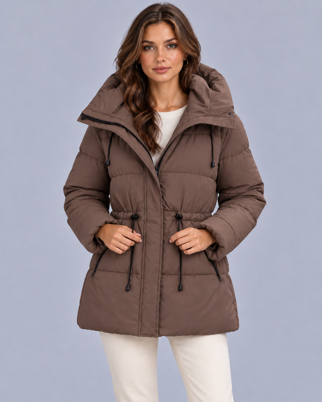 Women's Winter Parka Jacket |Thick Padding with Hood