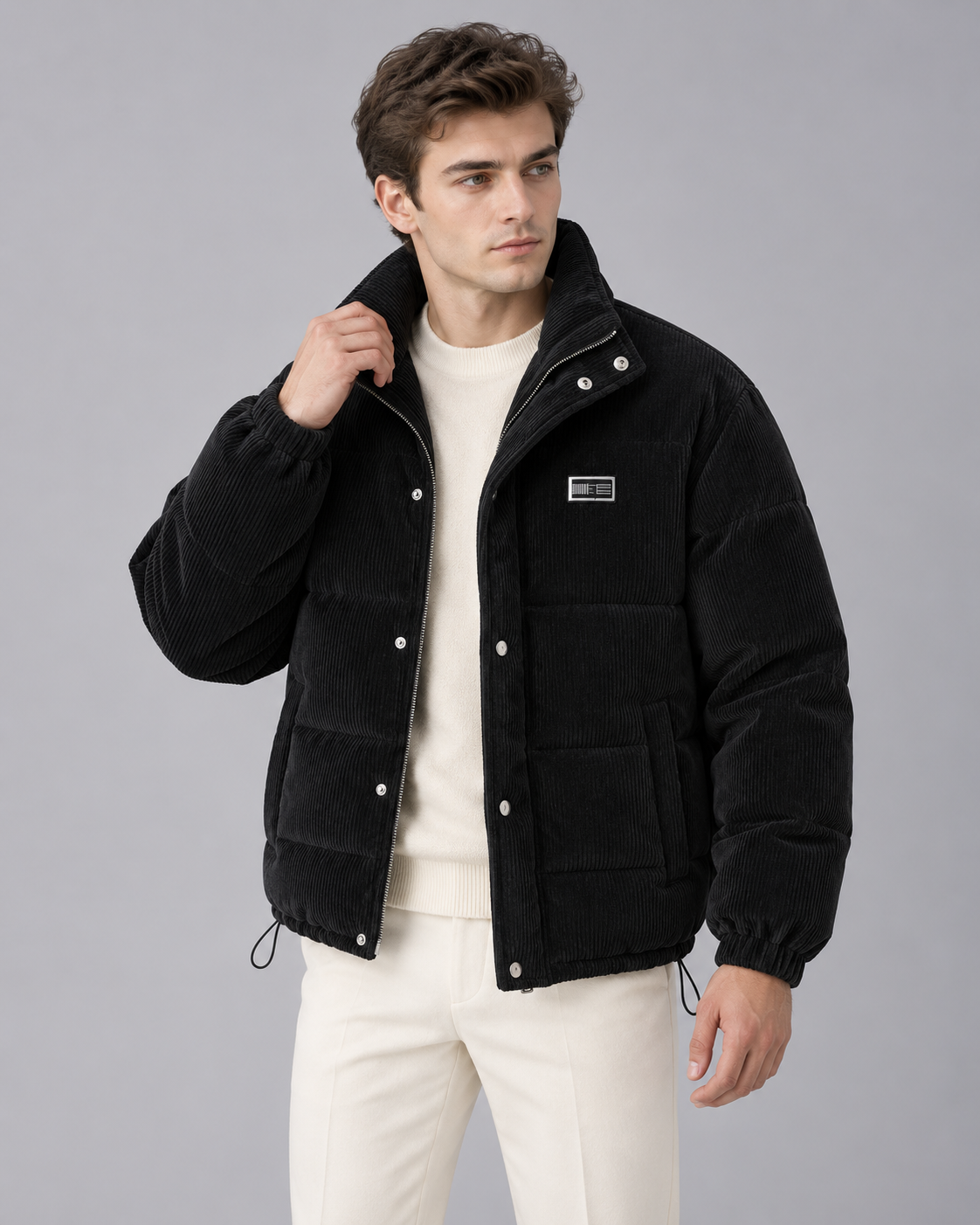Men's Corduroy Jacket | Coat with Full-Zip and Deep Pockets