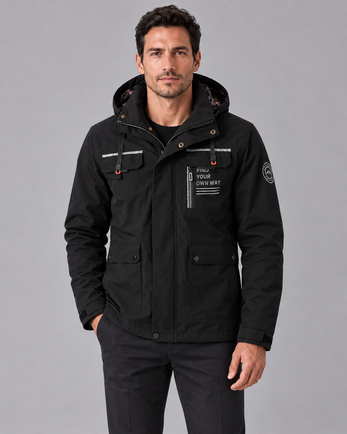 Men's Parka Hooded Jacket | Waterproof Winter Coat
