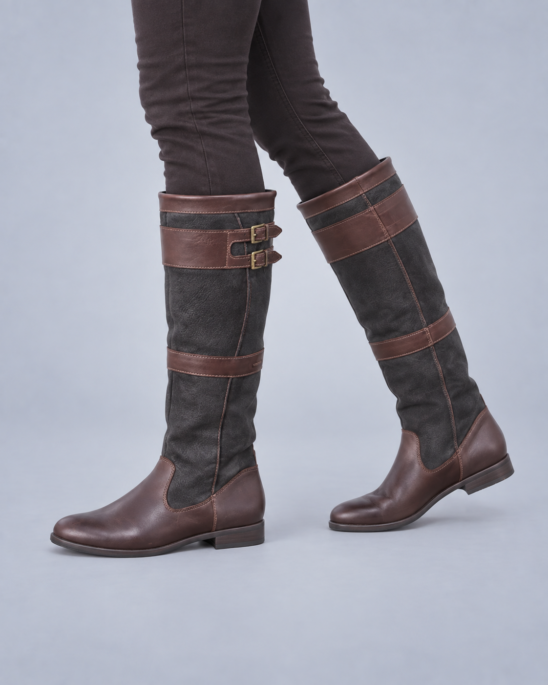 Women's Waterproof Leather Knee-High Boots