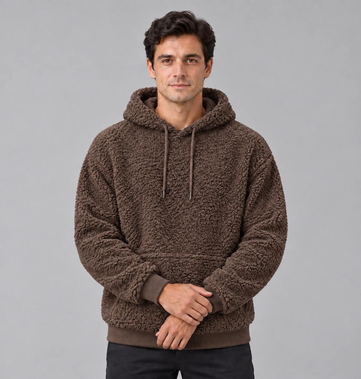 Men's Fleece Pullover Hoodie | Kangaroo Pockets with Drawstring Hood