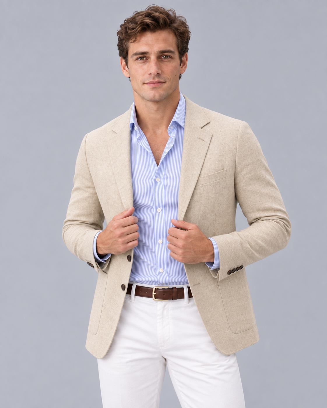 Men's Soft Knit Blazer Jacket | Tailored Fit