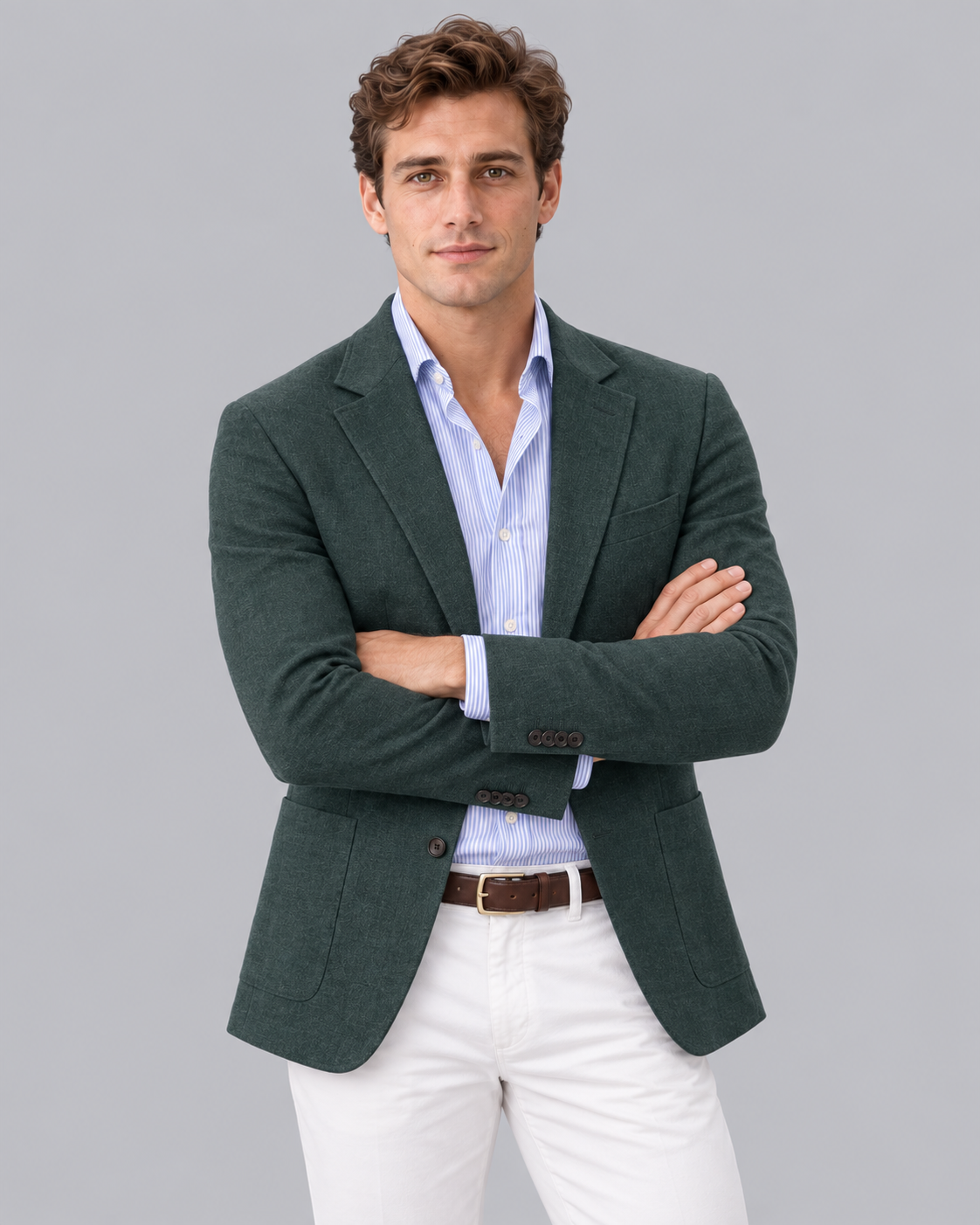 Men's Soft Knit Blazer Jacket | Tailored Fit