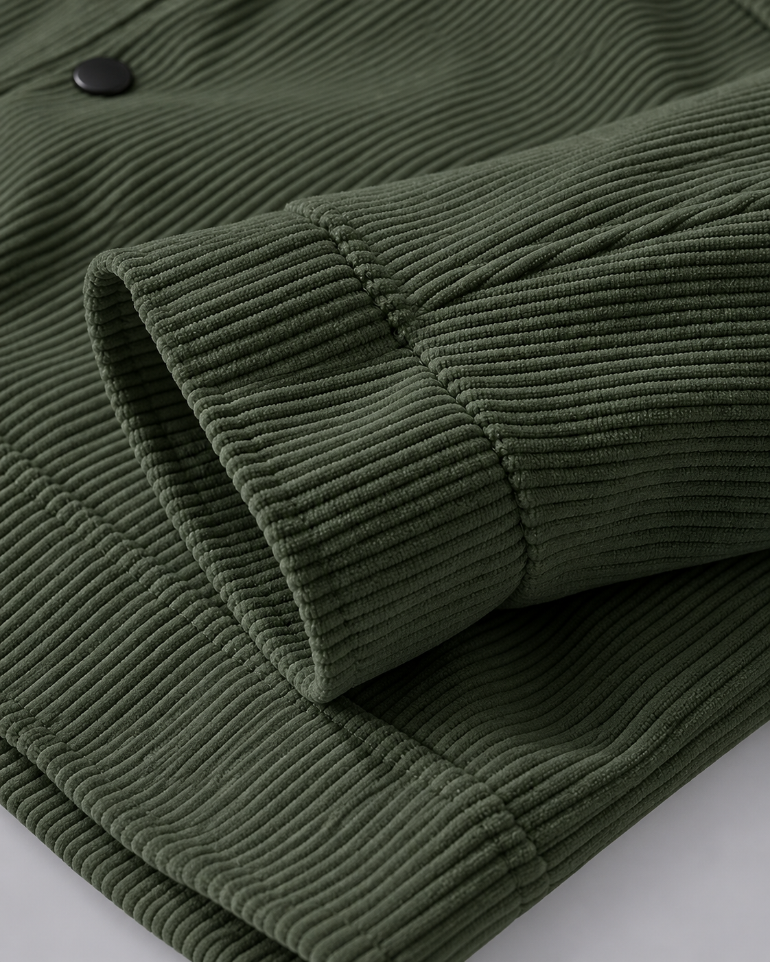 Men's Corduroy Workwear Jacket | Button-Up Multi-Pocket Overshirt