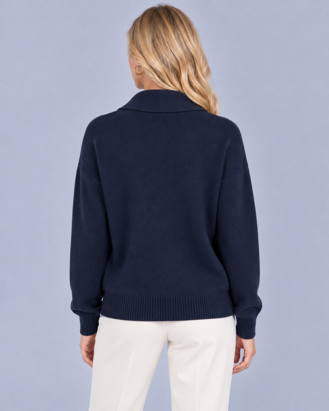 Women's Soft Knit Jumper | Relaxed V-Neck Sweater