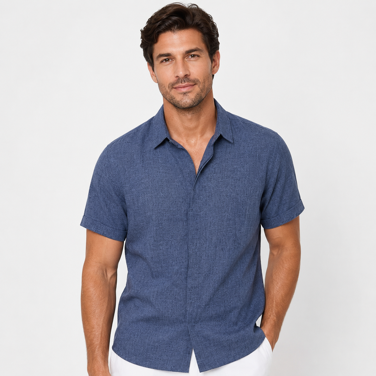 Men's Lightweight Short-Sleeve Relaxed-Fit Shirt