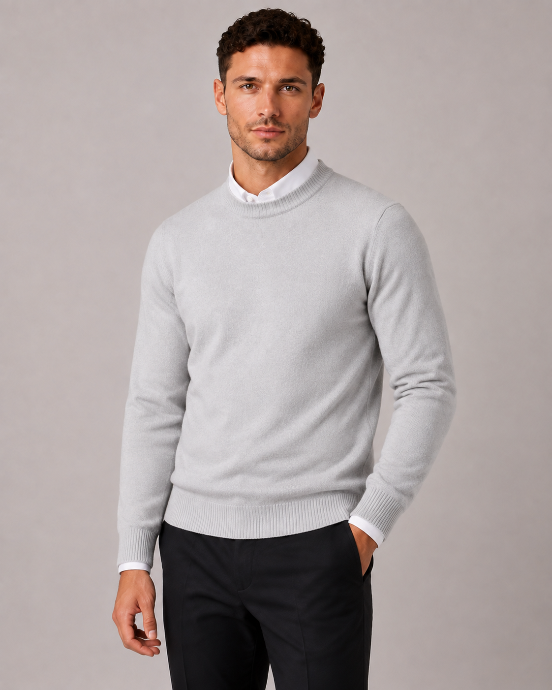 Men's Classic Knit Crew Neck Sweater