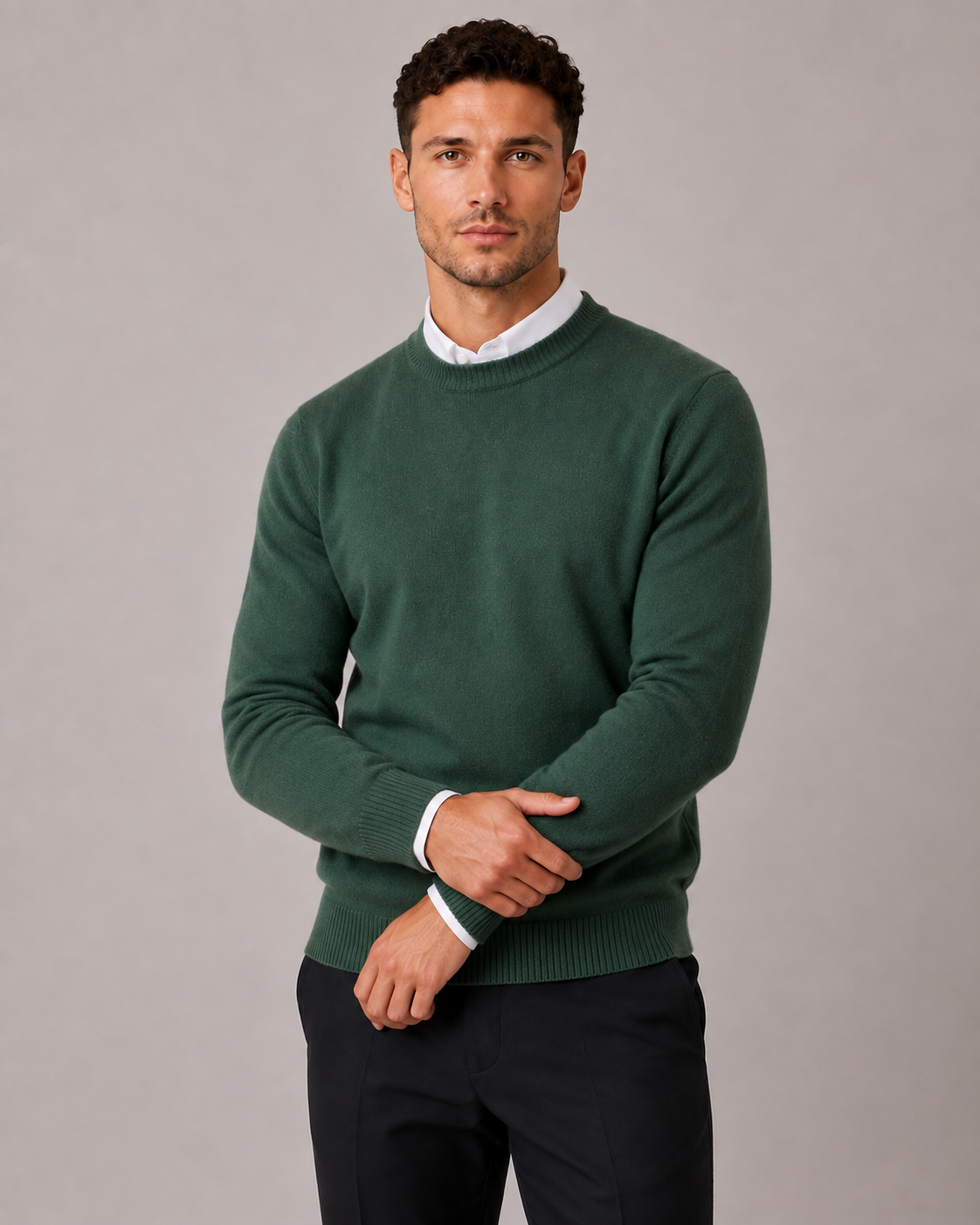 Men's Classic Knit Crew Neck Sweater