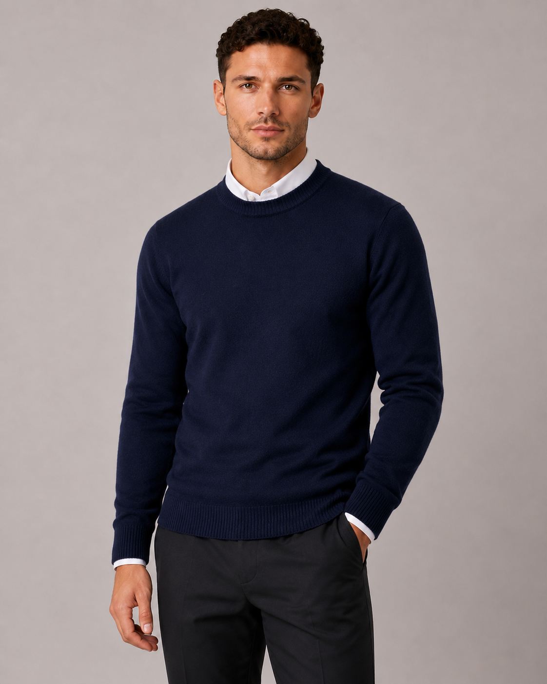 Men's Classic Knit Crew Neck Sweater