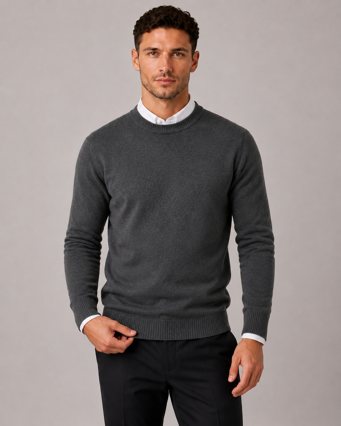 Men's Classic Knit Crew Neck Sweater