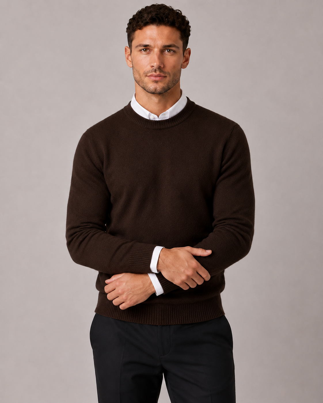 Men's Classic Knit Crew Neck Sweater
