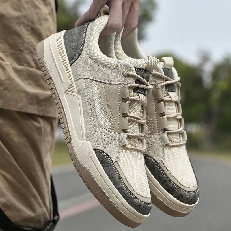 Men's Suede Mesh Trainers