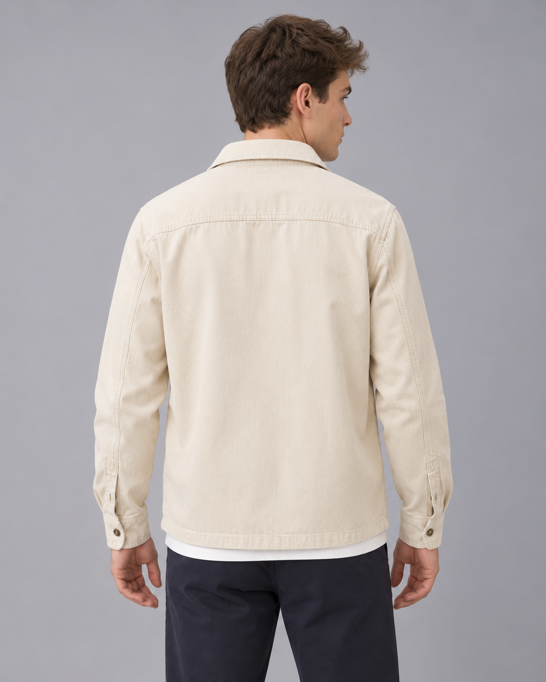 Men's Utility Overshirt with Flap Pockets