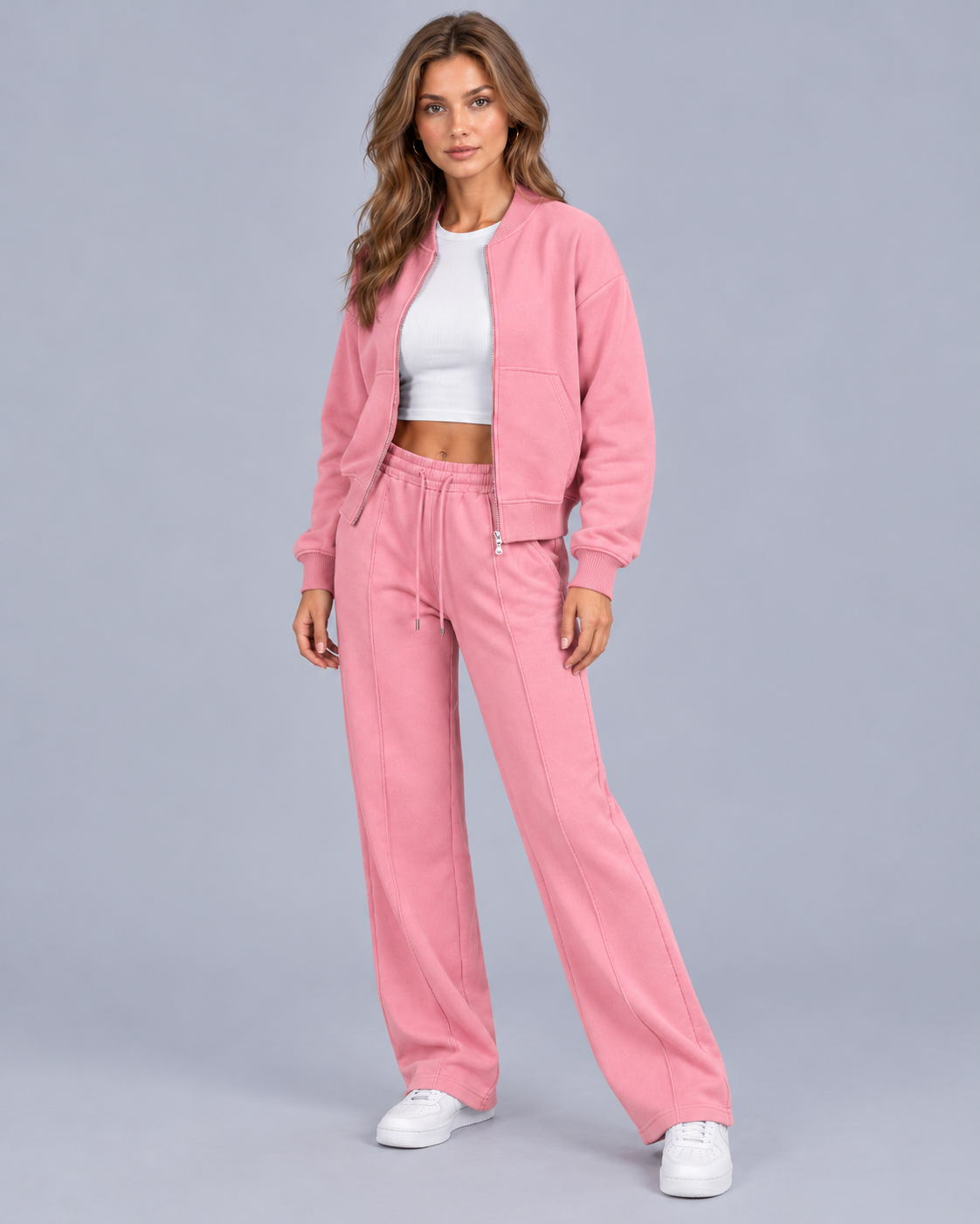 Women's Zip-Up Bomber Co-Ord Set