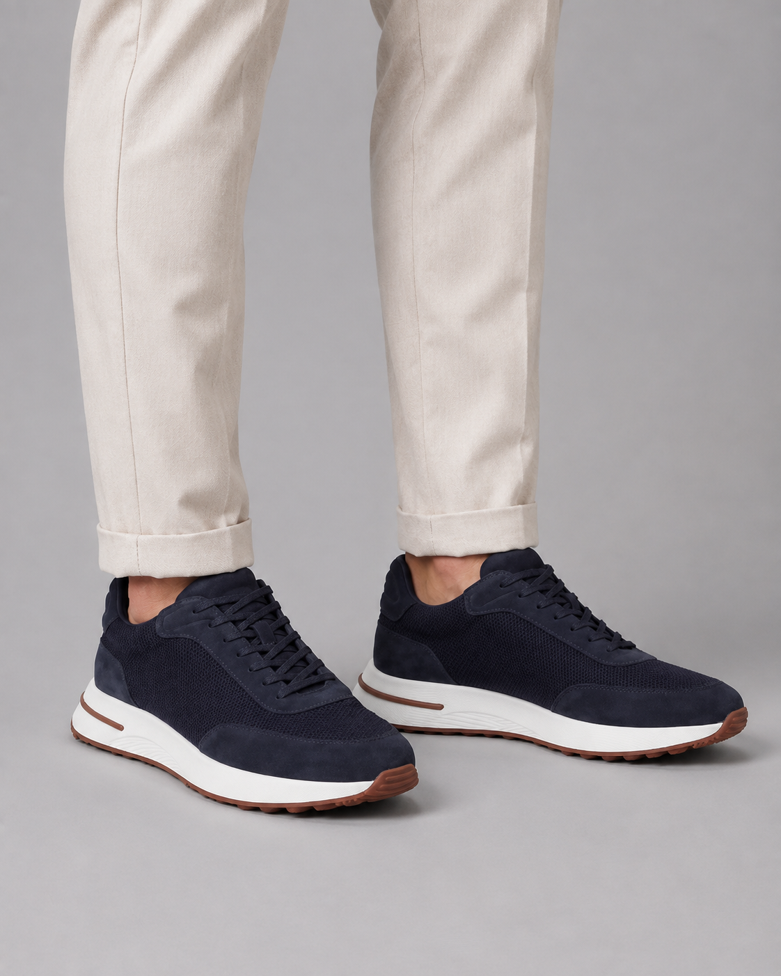 Men's Lightweight Suede Trainers | Casual Sneakers