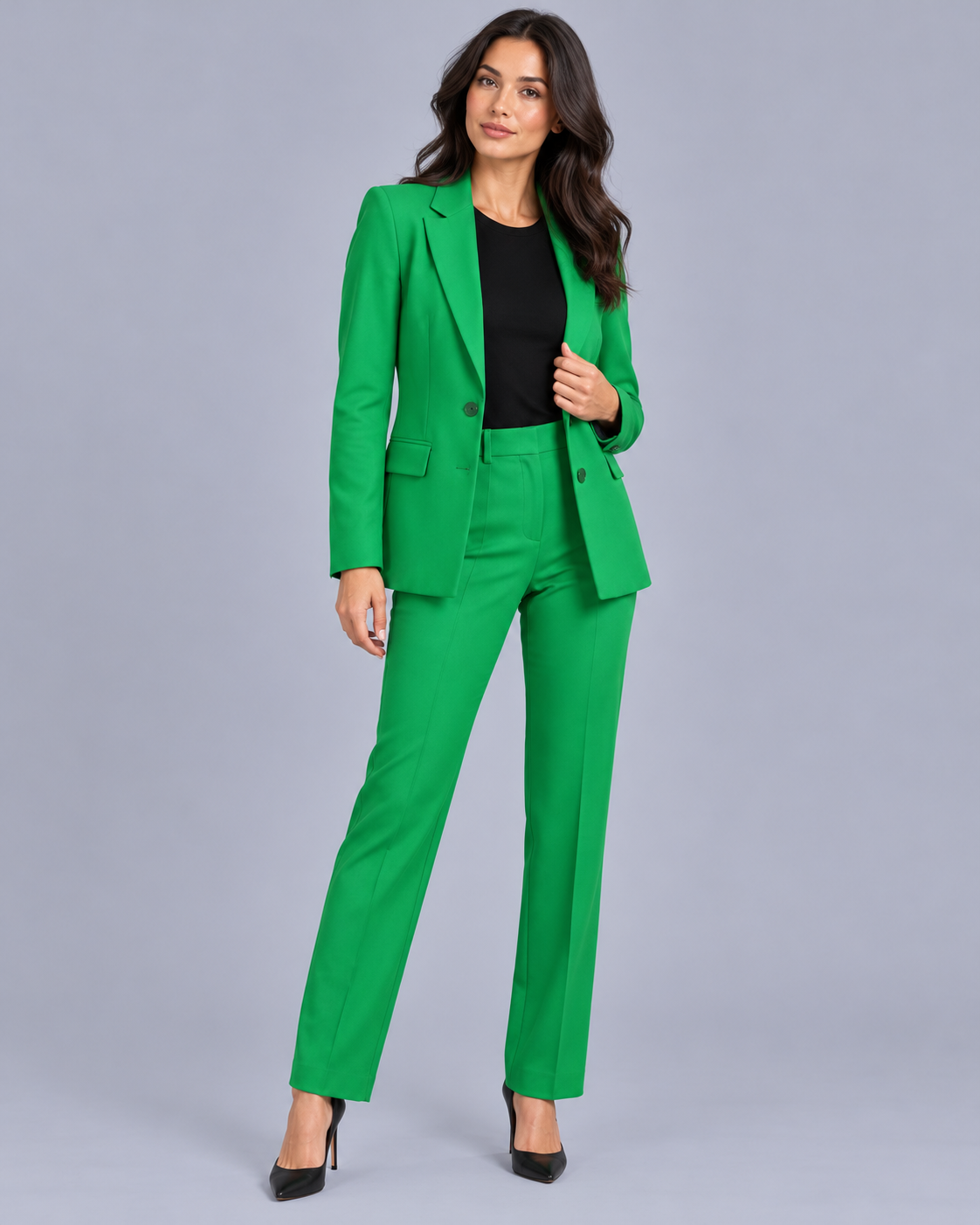 Women's Trouser Suit with Tailored Blazer