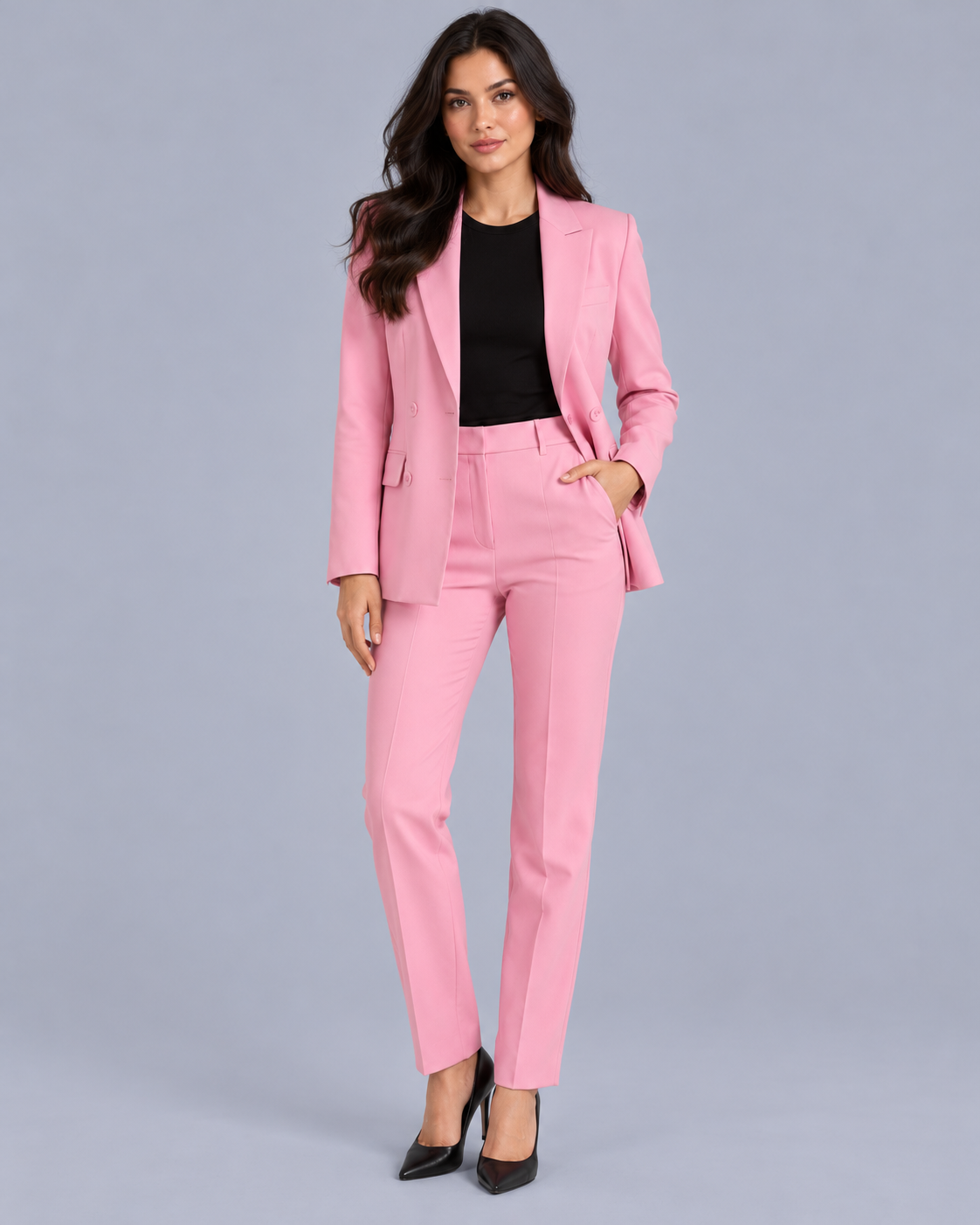 Women's Trouser Suit with Tailored Blazer