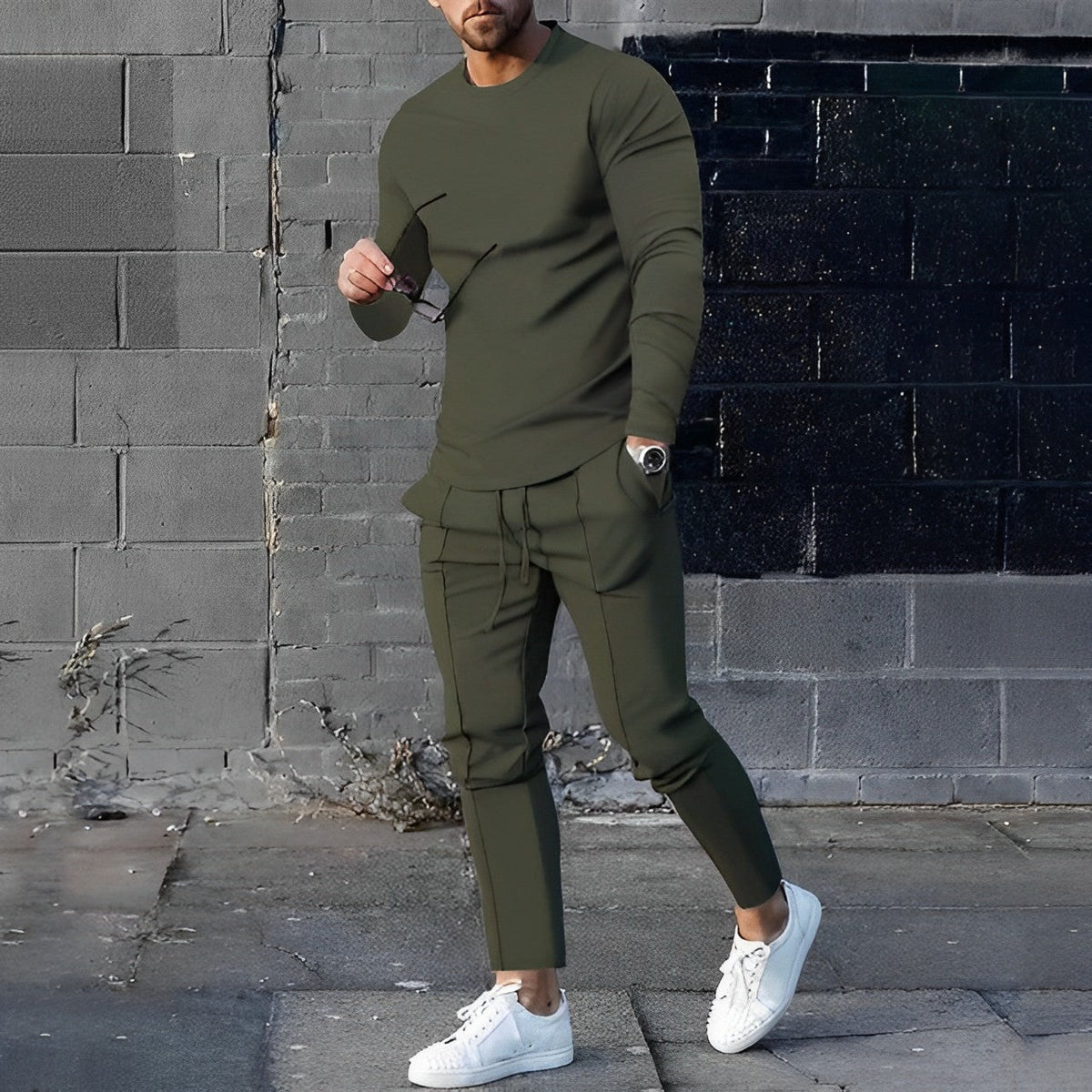 Cotton Jogger Set Regular Fit Men