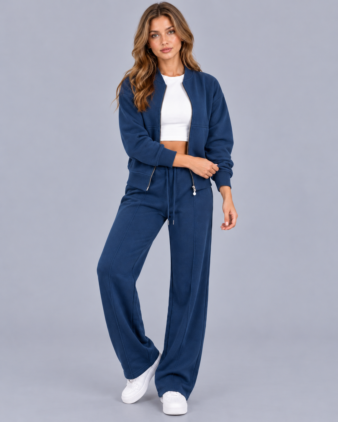 Women's Zip-Up Bomber Co-Ord Set