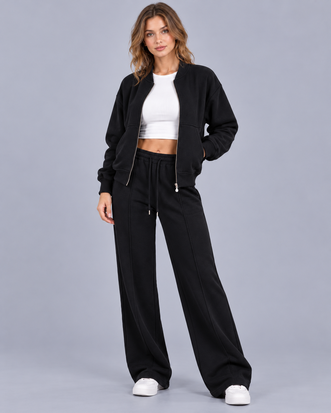 Women's Zip-Up Bomber Co-Ord Set