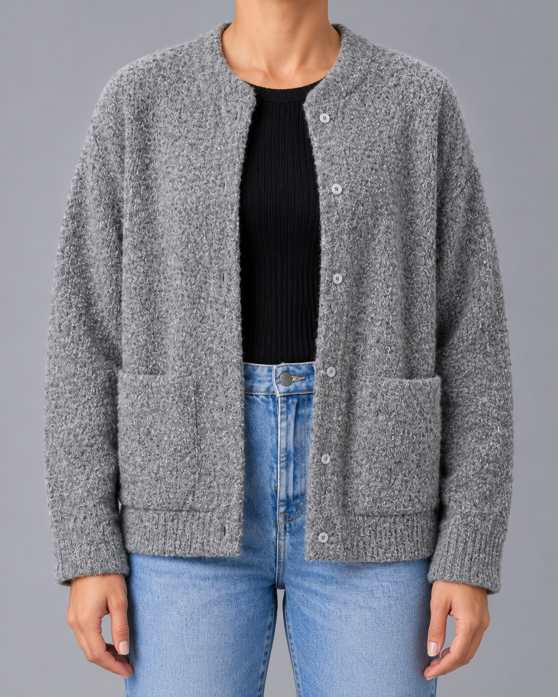 Women's Oversized Open Front Jacket | Relaxed Fit Lightweight Layering Coat