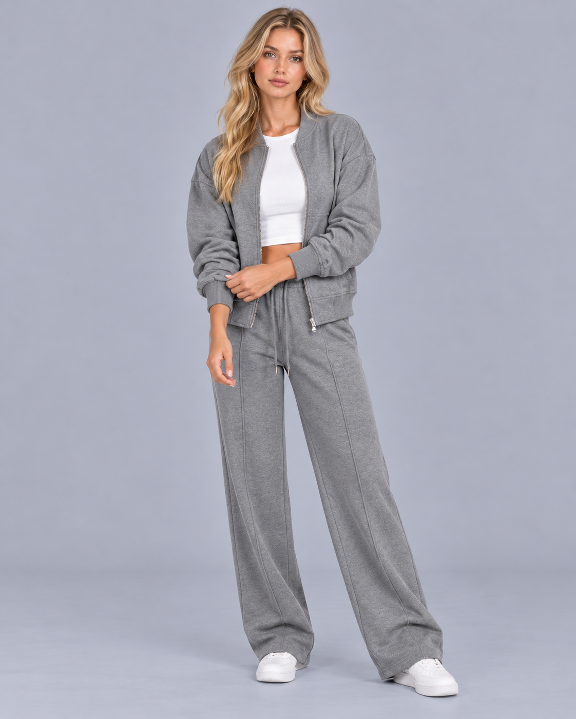 Women's Zip-Up Bomber Co-Ord Set