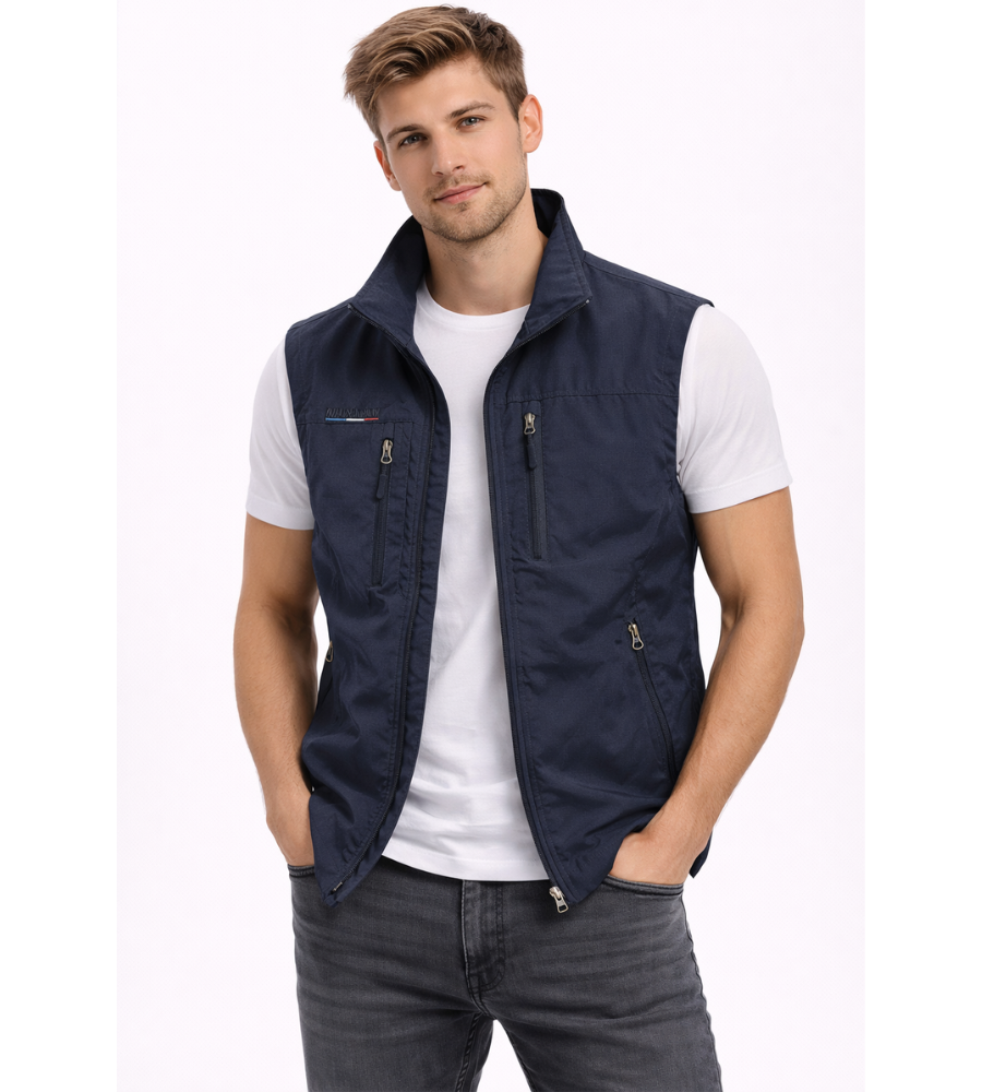Men's Zip-Up Stand Collar Vest