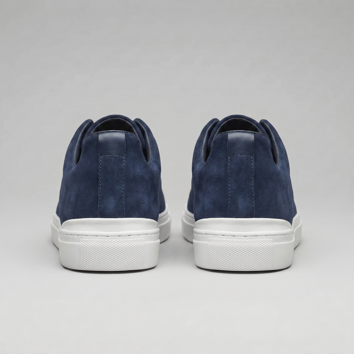 Men's Suede Low-Top Slip-On Trainers | Laceless Sneakers with Elastic Straps and Rubber Cupsole