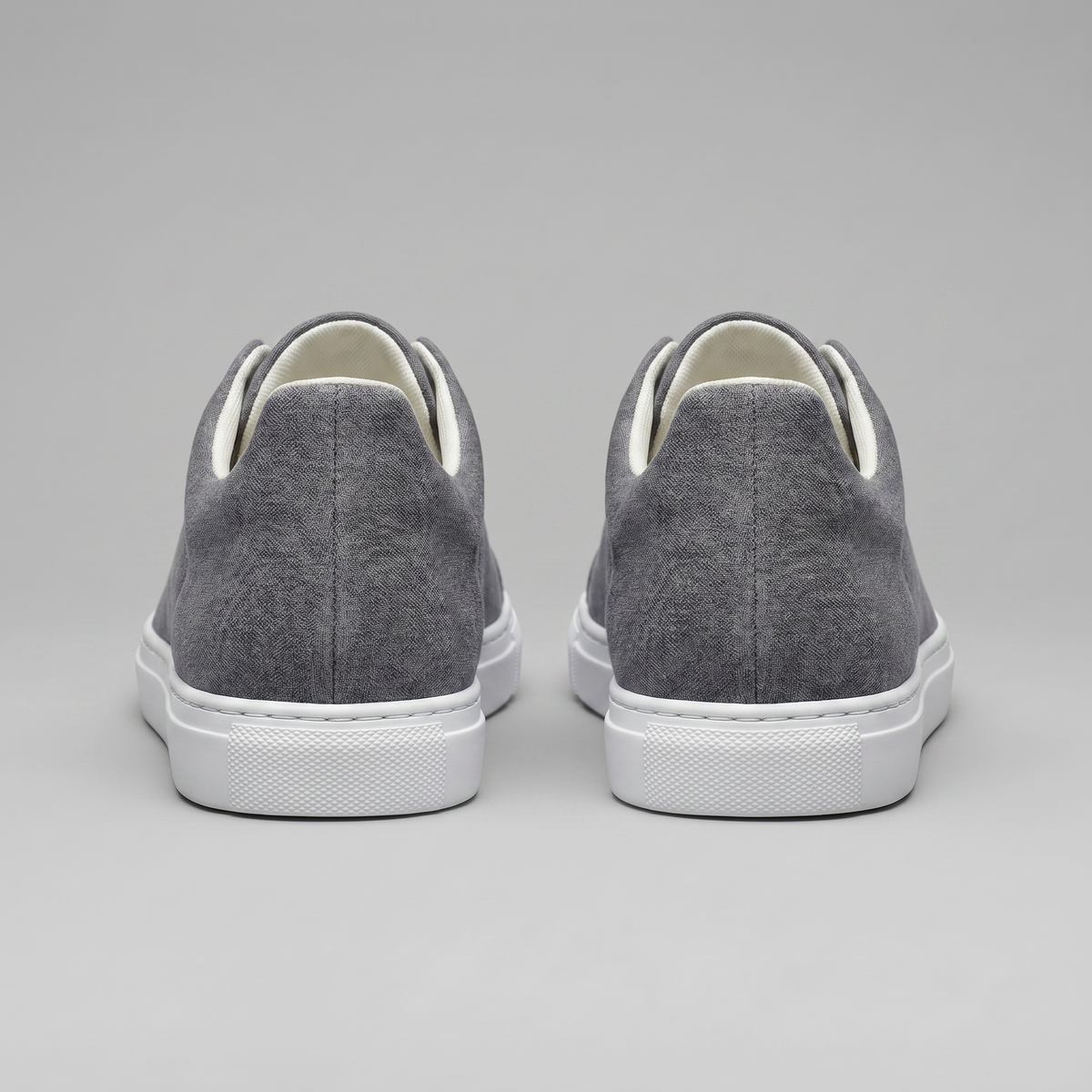Men's Suede Low-Top Slip-On Trainers | Laceless Sneakers with Elastic Straps and Rubber Cupsole