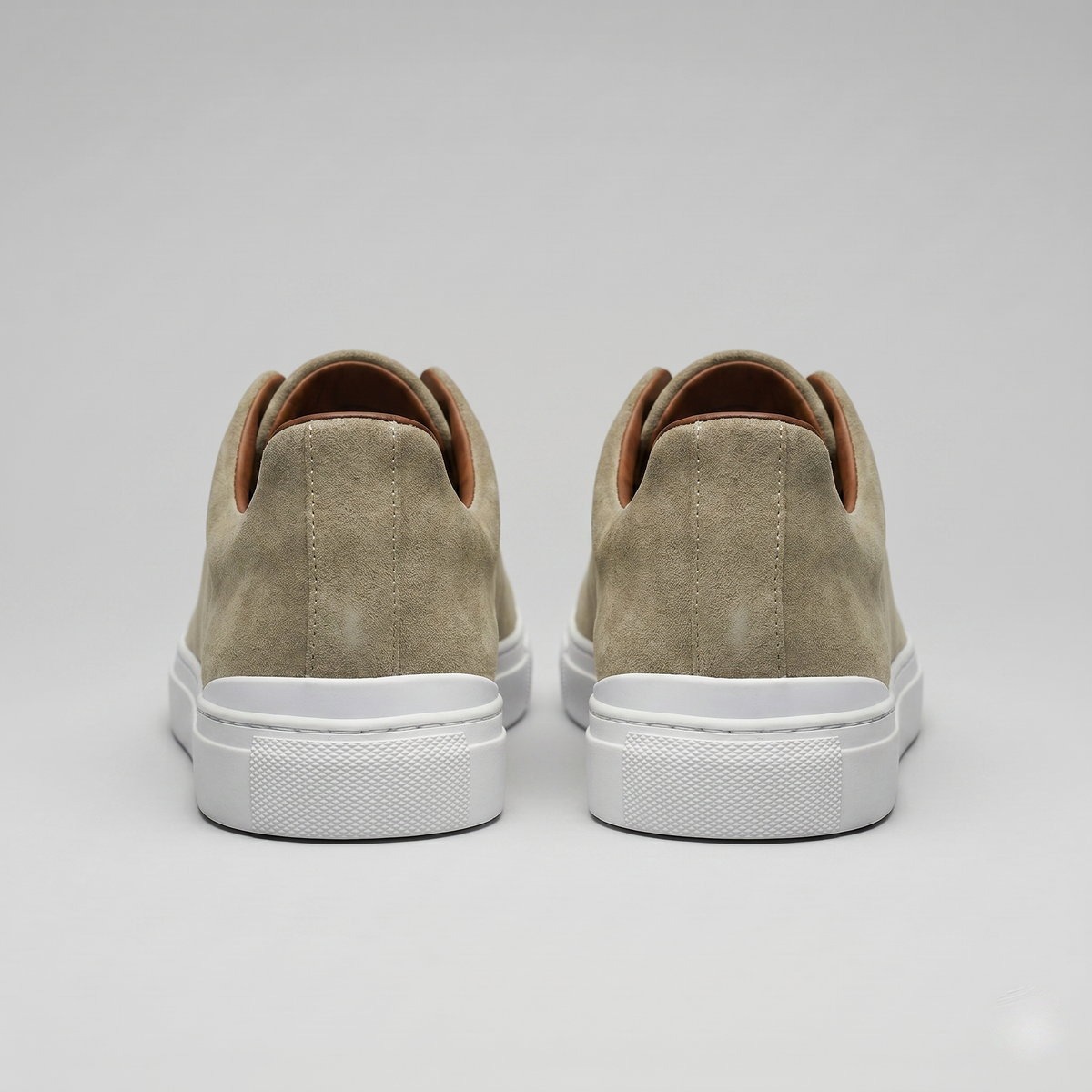 Men's Suede Low-Top Slip-On Trainers | Laceless Sneakers with Elastic Straps and Rubber Cupsole