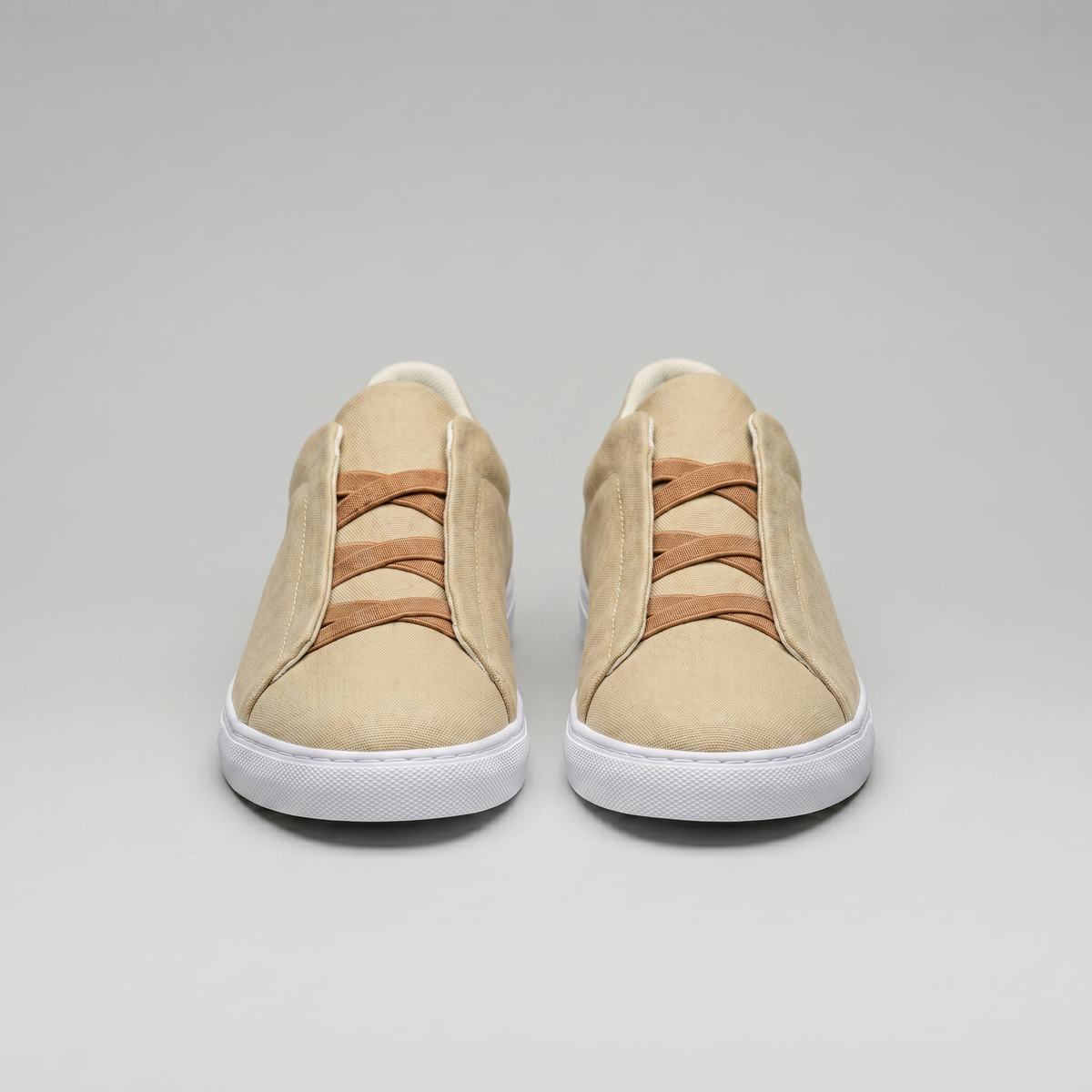 Men's Suede Low-Top Slip-On Trainers | Laceless Sneakers with Elastic Straps and Rubber Cupsole