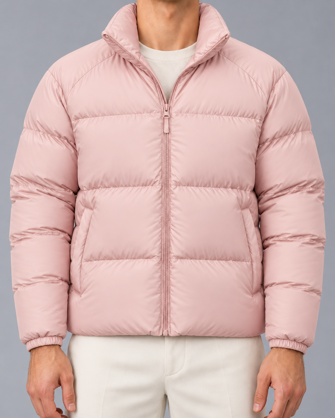 Men's Lightweight Puffer Jacket | Short Insulated Winter Coat